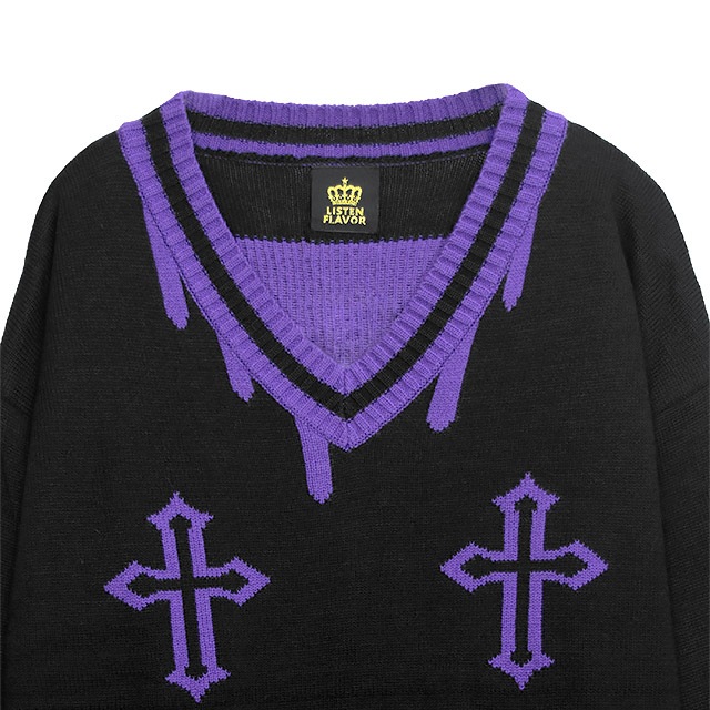 LISTEN FLAVORåե졼СŷȤΥƥ饤 Vͥå˥åȡBLACKPURPLE