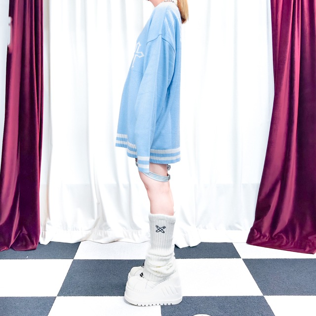 LISTEN FLAVORåե졼СŷȤΥƥ饤 Vͥå˥åȡL.BLUEWHITE