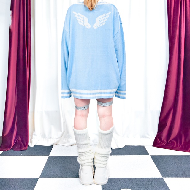 LISTEN FLAVORåե졼СŷȤΥƥ饤 Vͥå˥åȡL.BLUEWHITE