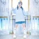 LISTEN FLAVORåե졼СŷȤΥƥ饤 Vͥå˥åȡL.BLUEWHITE