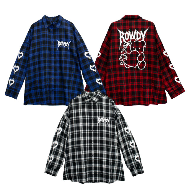 LISTEN FLAVOR����å���ե졼�С������쥤�����٥� �����å�����ġ�RED CHECK��