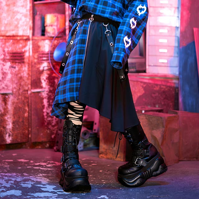 LISTEN FLAVOR����å���ե졼�С�������Υإ�饤�󥹥����ȡ�BLACK��RED CHECK��