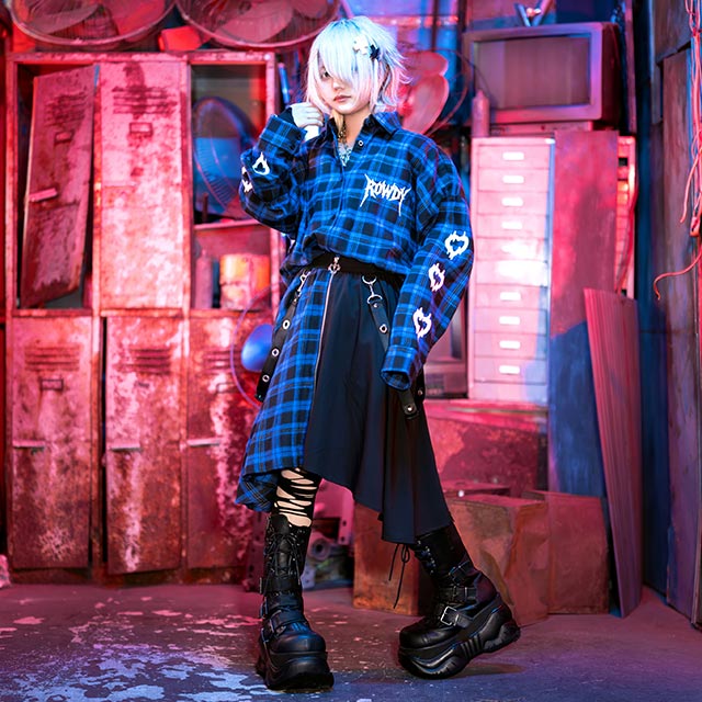 LISTEN FLAVOR����å���ե졼�С�������Υإ�饤�󥹥����ȡ�BLACK��RED CHECK��