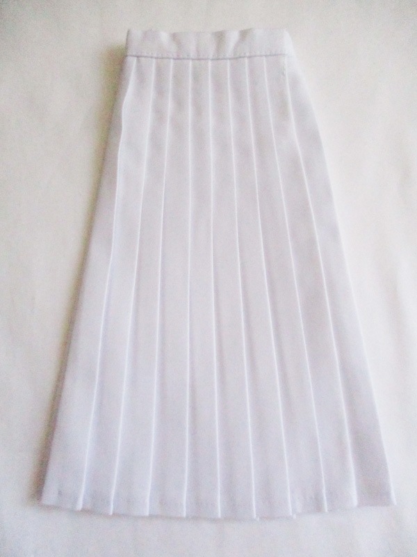 単品】DDS/DD/AZO2 プリーツスカート/ロング丈（白） | 【60cm