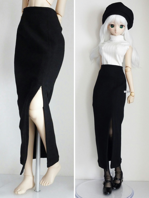 単品】DD/DDdy/スマートドール ニットタイトスカート/ロング/前