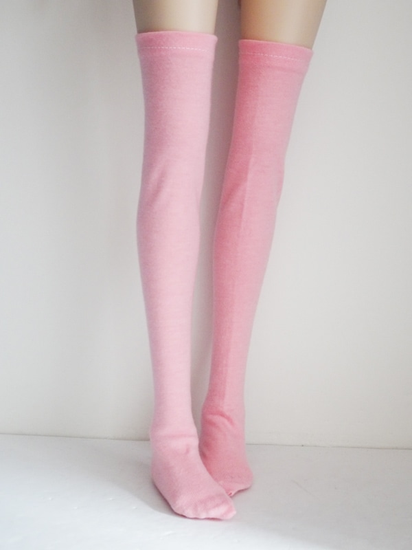 単品】DDS/DD/DDdy シンプルニーソックス（ピンク） | 【60cm