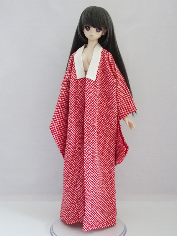 DD/DDdy/スマートドール(S) 手縫いと手絞りちりめんの長襦袢（絞り柄