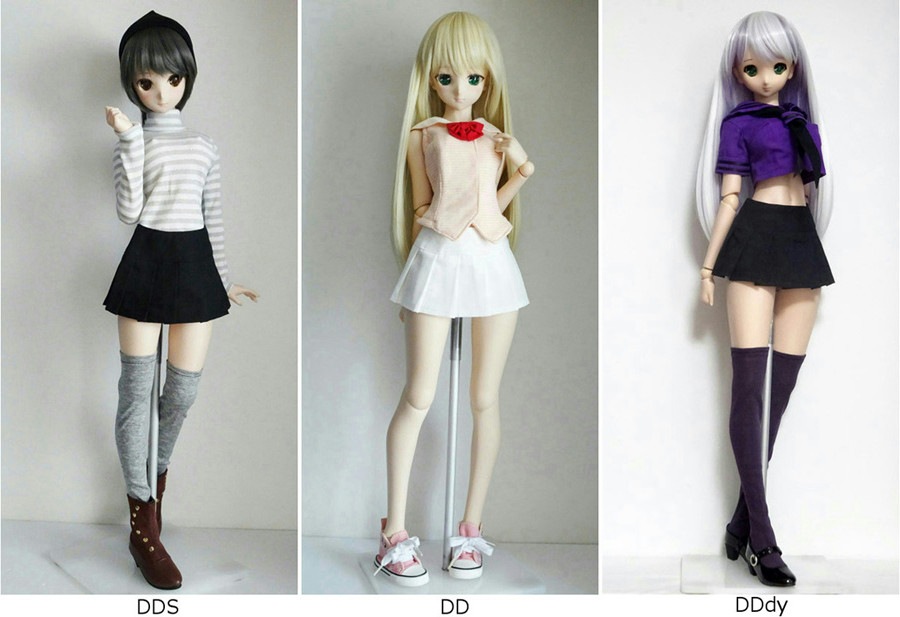 ドール 単品】DDS/DD/DDdy/SD/スマートドール/AZO2 HBプリーツスカート（赤