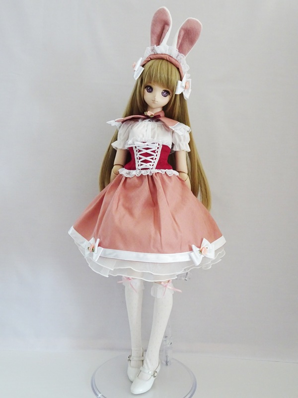 DD(S.M胸) 獣人村のもふもふカフェ(うさぎ族/ピンク） | 【60cm