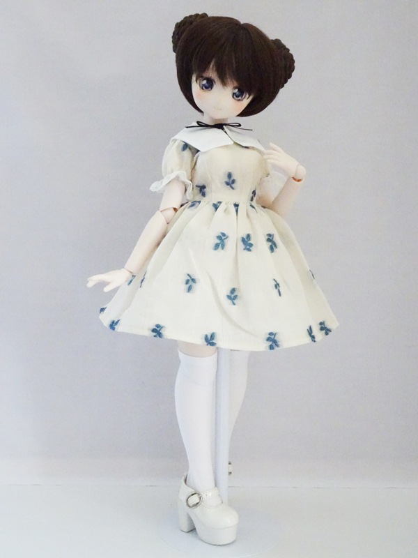 ハンドメイド　ドールワンピース　ワンピース　約90cm(4T) 22センチドール ワンピース ハンドメイド072 - メルカリ