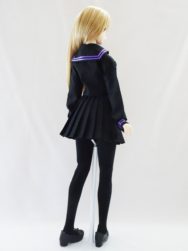 DDdy セーラー服/長袖（冬服/黒×紫ライン） | 【60cm】ドルフィー