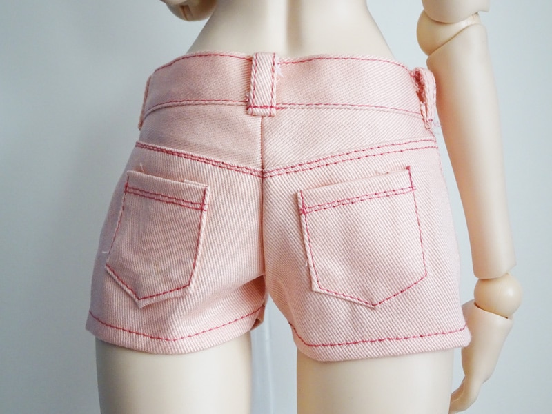 単品】DDS/DD/スマートドール/AZO2 ステッチショートパンツ（ピンク