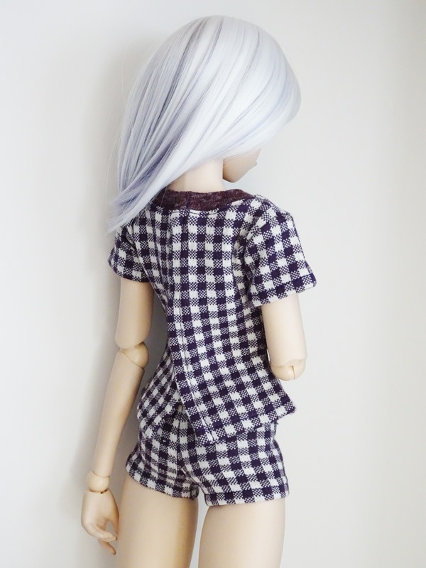Dds Dd Tシャツルームウェア 紫ギンガムチェック All Items Littlewonderwardrobe リトルワンダーワードローブ