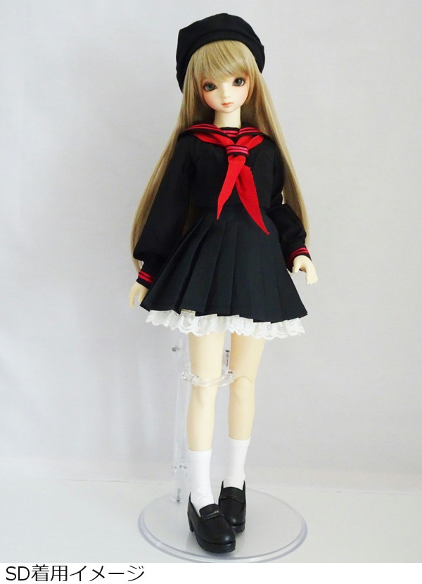 【単品】DDdy/SD/スマートドール　プリーツスカート（黒）