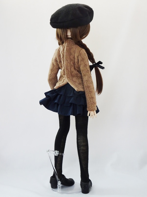 単品】MDD 3段フリルスカート(紺） | 【40～50cm】単品商品,ボトムス