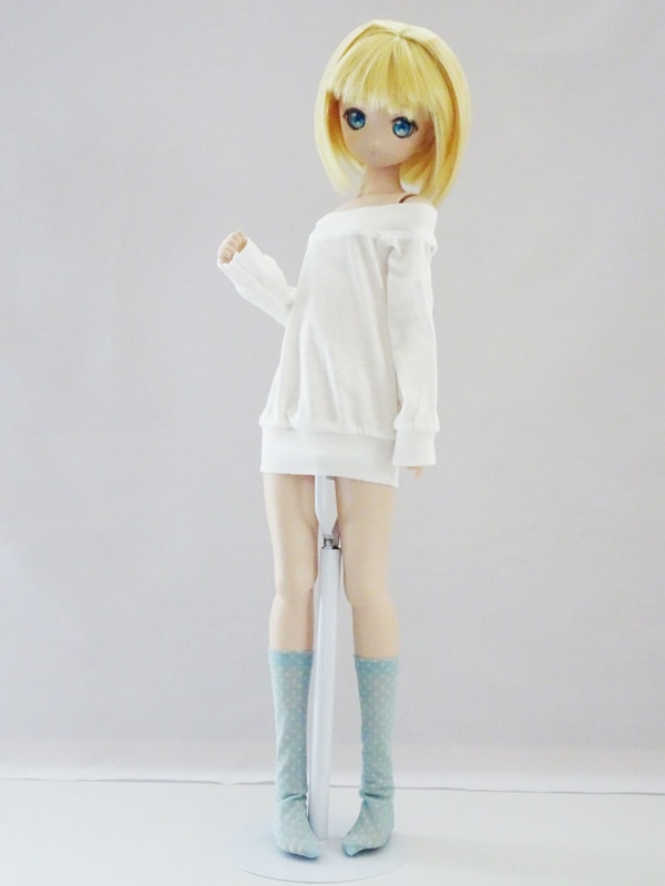 アオアシ 単品】アゾン45/DDP/オビツ50/AZO2 ハイソックス（ミントドット/14.5cm