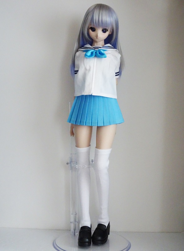 DDS/DD(M.L) セーラー服セット（紺と水色/長袖＆半袖/ミニ丈