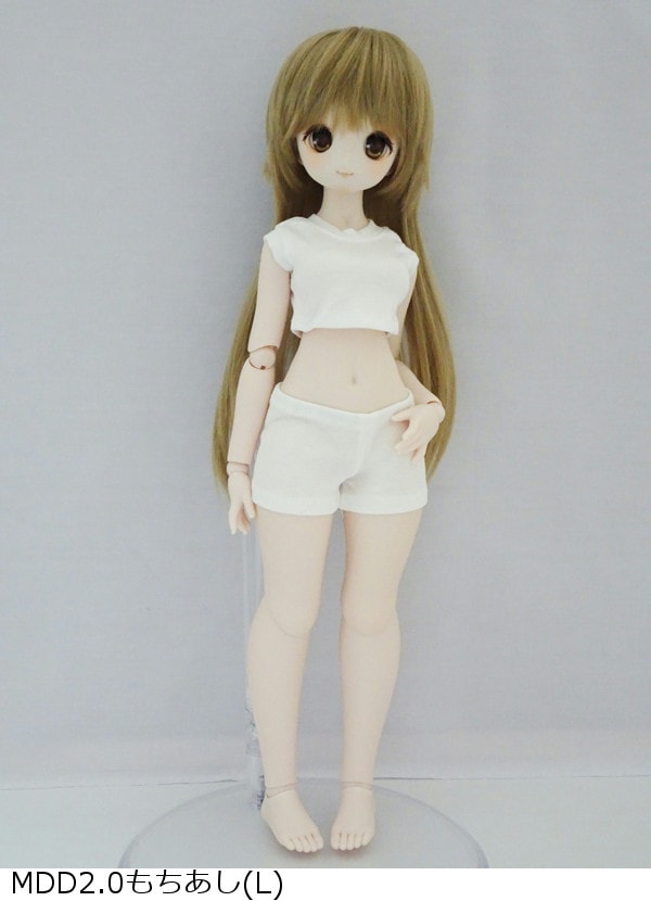 MDD/アゾン45/DDP/オビツ50 ミニTシャツ＆ボクサーショーツ（白