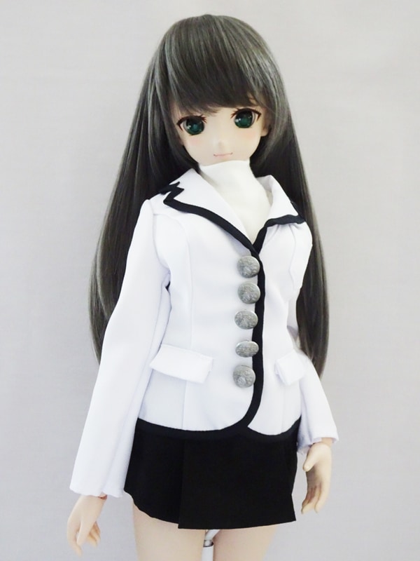 DDS/DD/DDdy/スマートドール ふちどりブレザーセット（白×黒ライン/黒