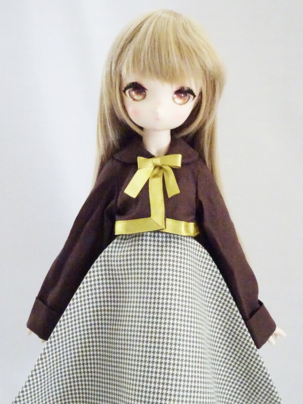 MDD(S) リボンジャケットセット（茶系） | 【40cm】ミニドルフィー
