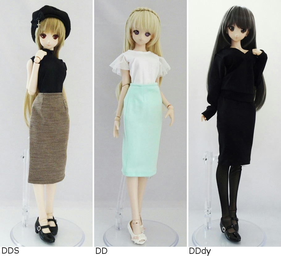 単品】DD/DDdy/SD/スマートドール ニットタイトスカート/ミディ