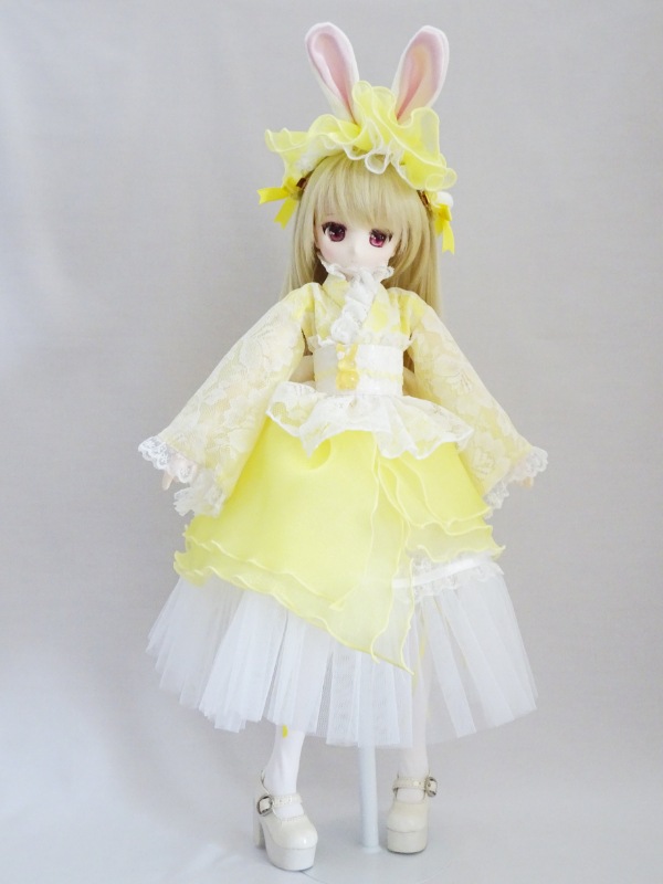 ハンドメイドお洋服、黄色・MDD 40cm】ミニドルフィードリーム(MDD),メイド服・ドレス・ゴスロリ系