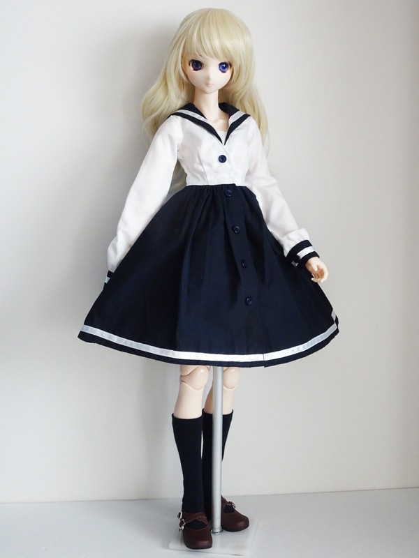 50cm】オビツ50/48,制服（セーラー服・ブレザー）,セーラーワンピース