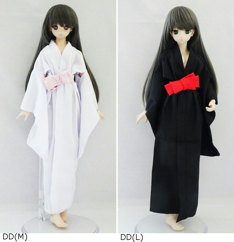 単品】DD/DDdy/スマートドール 長襦袢（黒×白） | 【60cm】単品商品