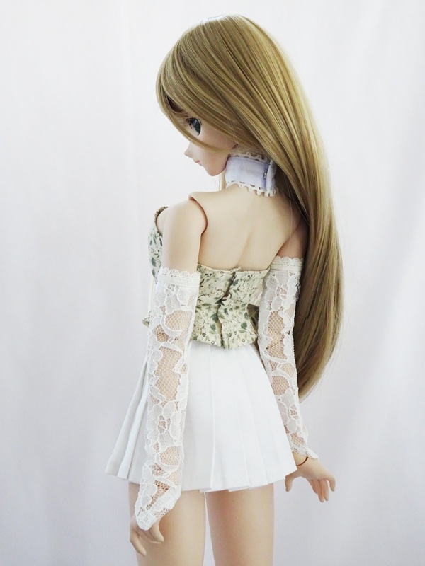 単品】DDS(L)/DD(L)/DDdy レースアップビスチェ（クリームフラワー