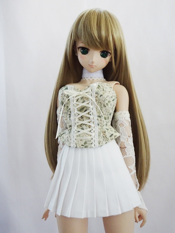 単品】DDS(L)/DD(L)/DDdy レースアップビスチェ（クリームフラワー