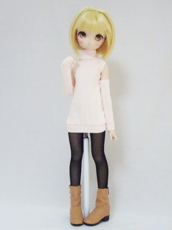 MDD アームカバータイトワンピ/タートルネック（ピンク） | 【40cm