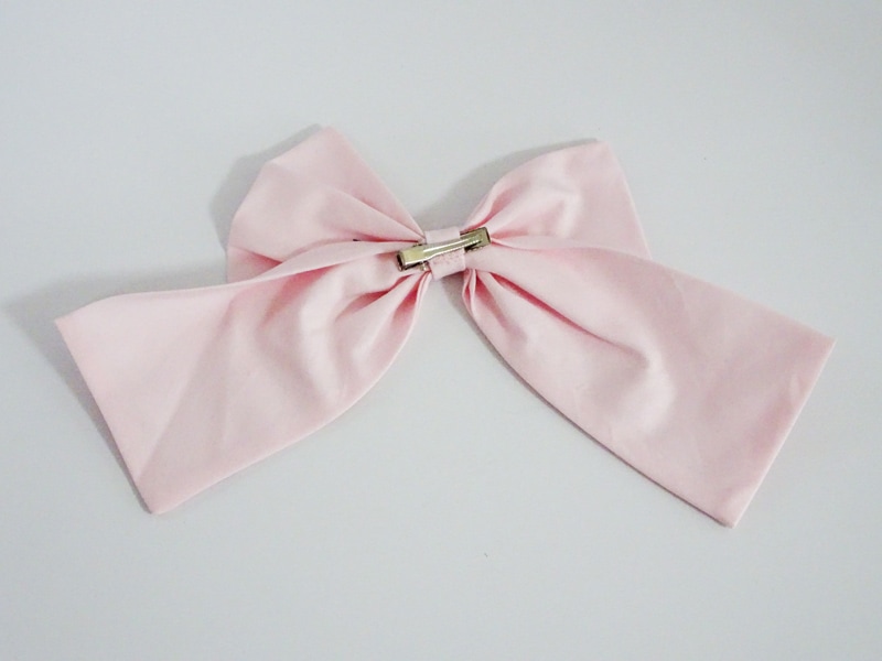 単品】9インチヘッド とっても大きなリボンの髪飾り（ピンク） | 【40