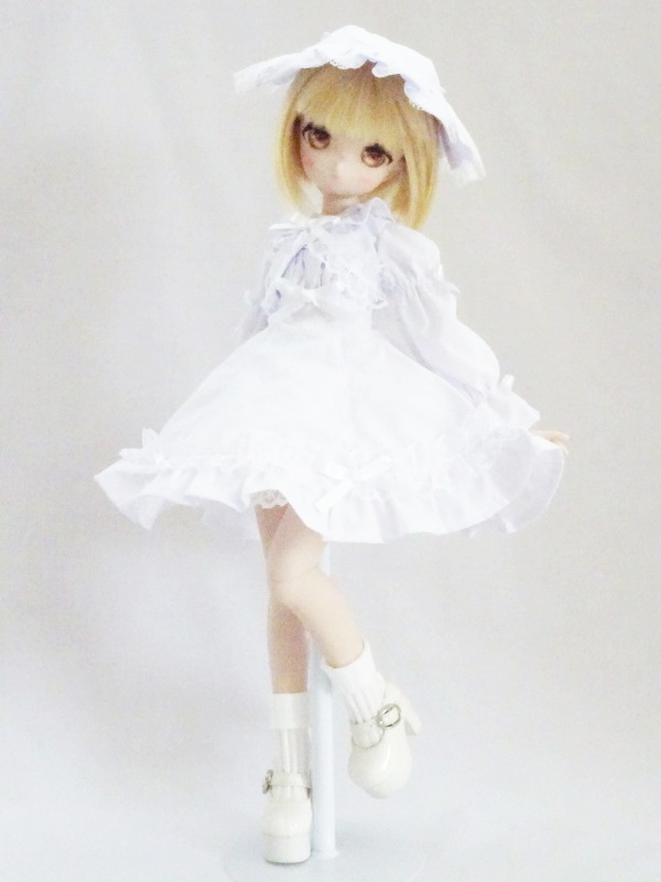 MDD(S) プティローズドレス（白） | 【40cm】ミニドルフィードリーム