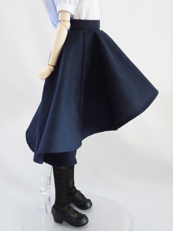 単品】MDD/アゾン45/DDP/オビツ50 フィッシュテールスカート（紺