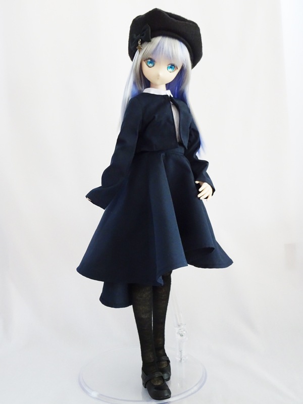 単品】MDD/アゾン45/DDP/オビツ50 フィッシュテールスカート（紺