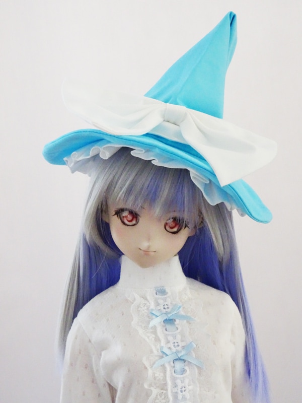 単品】7.5～9インチ 魔女帽子（水色） | 【60cm】単品商品,帽子