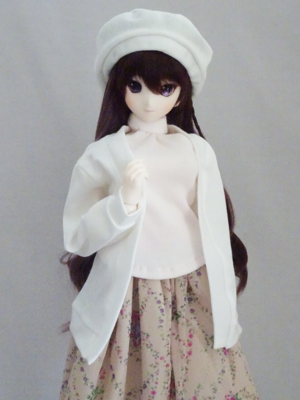 DDS/DD(S.M)/AZO2(G) チャンキーカーディガン＊レーススカートセット