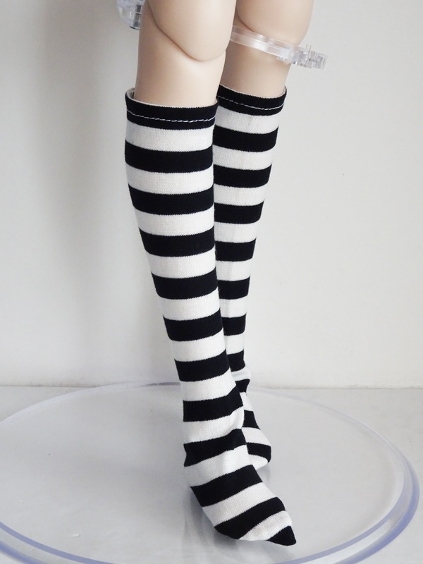 単品】DD ハイソックス（黒白ボーダー） | 【60cm】単品商品,ソックス