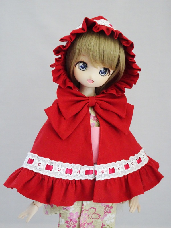 単品】40cm～50cmフリーサイズ 赤ずきんちゃんケープ（赤） | 【40