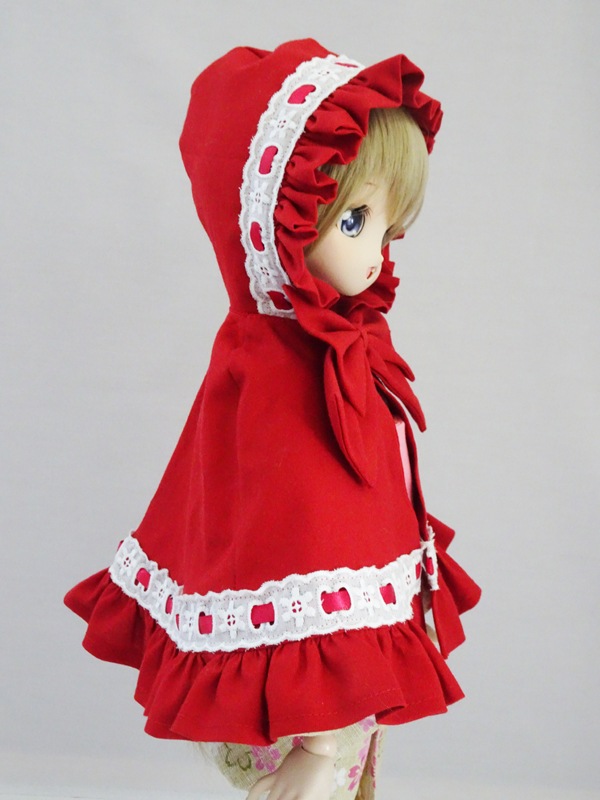 単品】40cm～50cmフリーサイズ 赤ずきんちゃんケープ（赤） | 【40