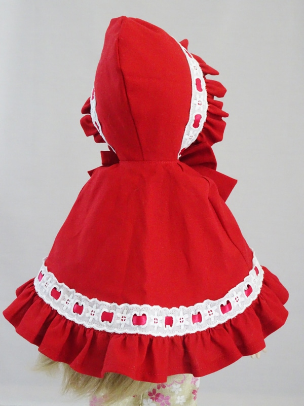 単品】40cm～50cmフリーサイズ 赤ずきんちゃんケープ（赤） | 【40
