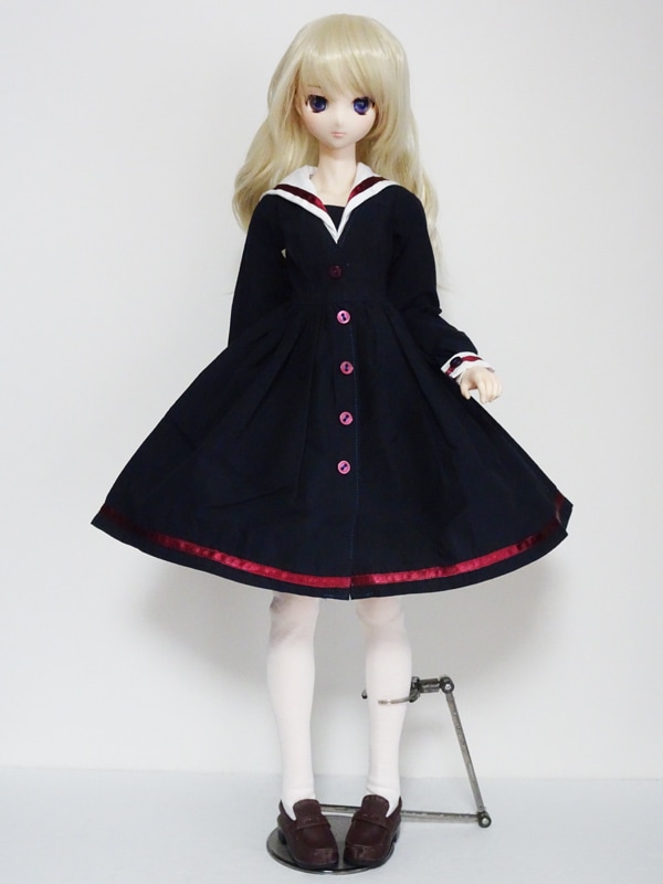 50cm】オビツ50/48,制服（セーラー服・ブレザー）,セーラーワンピース
