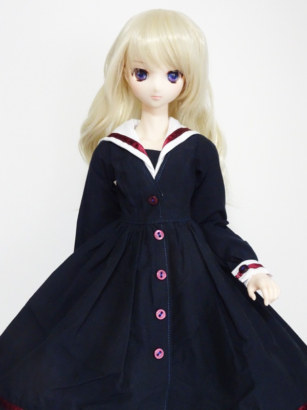 50cm】オビツ50/48,制服（セーラー服・ブレザー）,セーラーワンピース