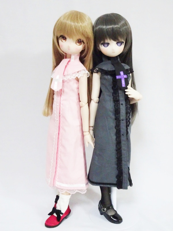 ビンテージドール ピンククリーム衣装 40cm】ミニドルフィードリーム(MDD),メイド服・ドレス・ゴスロリ系