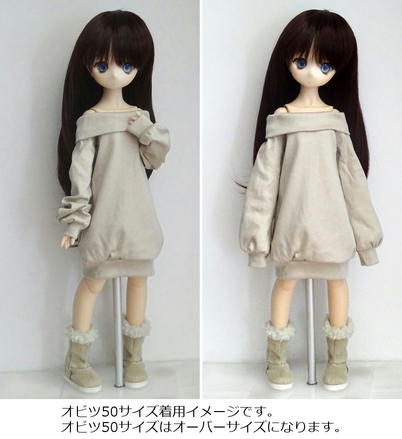 MDD 襟ドロップショルダーワンピース（白/白レース） | 【40cm】ミニ