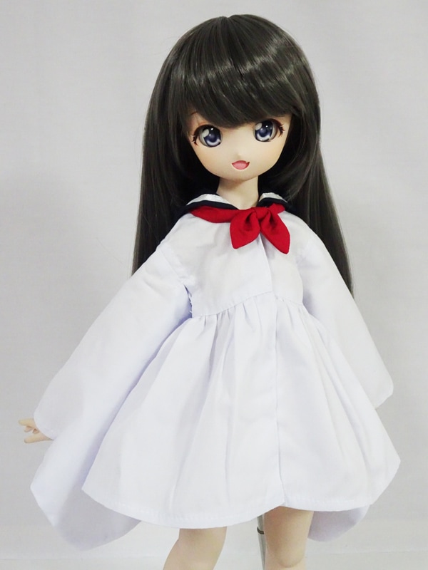 MDD/アゾン45/DDP 着物セーラーワンピース（紺×白) | 【40cm】ミニ