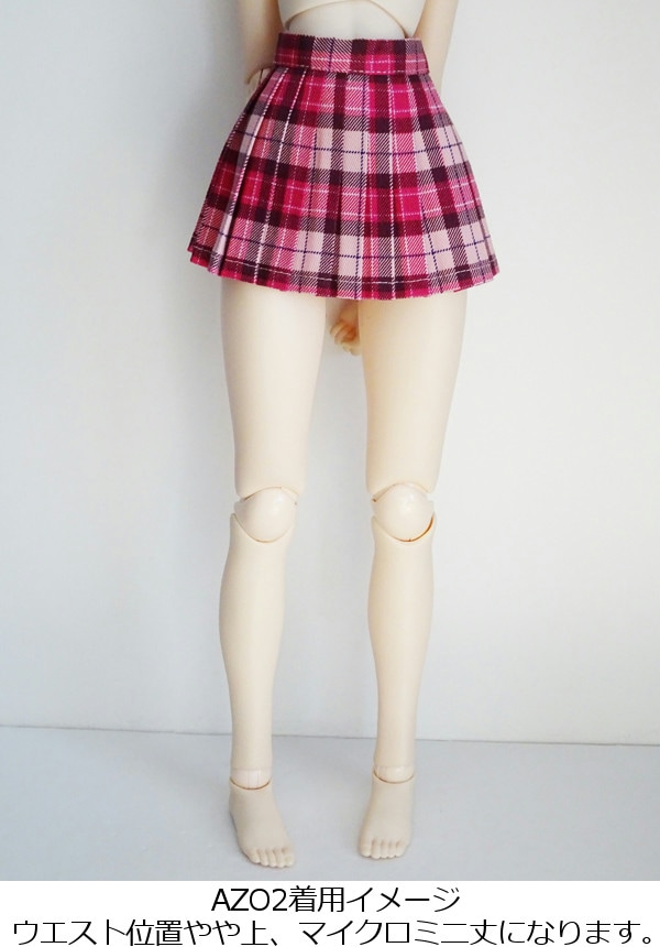 単品】40cm～50cmフリーサイズ プリーツスカート/ミニ丈（白） | 【40