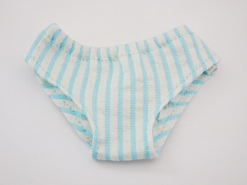 単品】MDD シンプルショーツ（水色ストライプ） | 【40～50cm