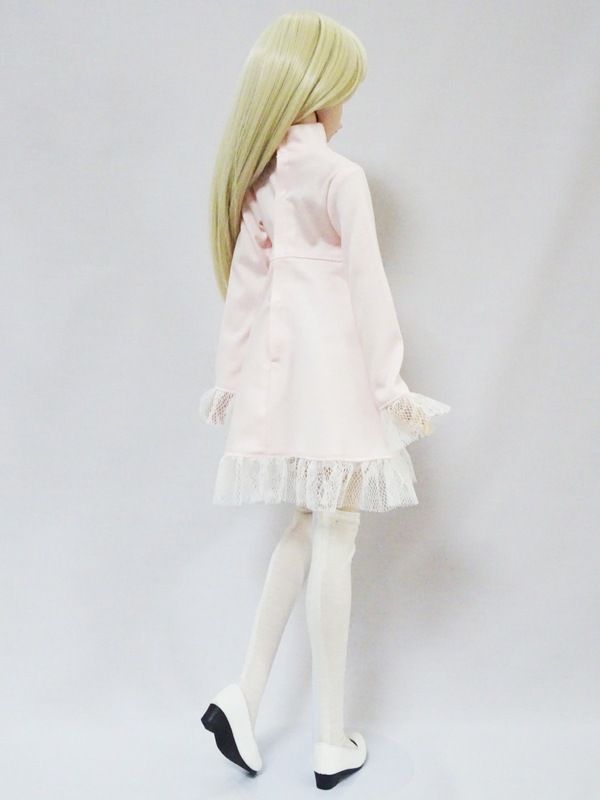 DDS/DD/DDdy/スマートドール(S) ベルフリルワンピース（ピンク/白