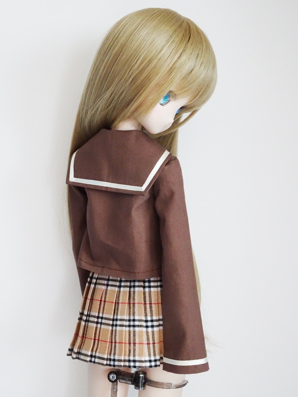 単品/制服コーデ】MDD/DDP 如月学園セーラー服/長袖（茶/赤リボン